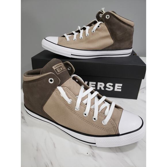 Converse CTAS High‎ Street Mid Shoes Sneakers Mens Size 10.5 Brown VINTAGE CARGO - Picture 1 of 8
